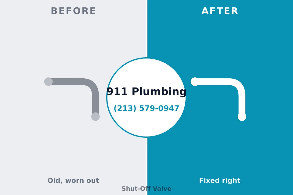 Before and after: plumbing repair Hughesville, MD